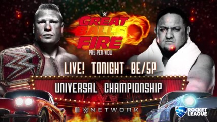Don't miss Brock Lesnar against Samoa Joe for the Universal Championship tonight