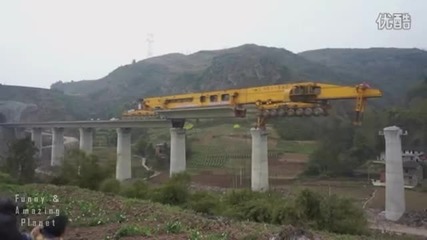 Така се строи мост за седмица в Китай
