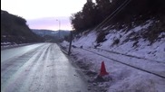 Кола събори стълб край Благоевград