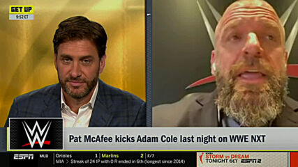 Triple H challenges Pat McAfee to NXT TakeOver XXX match against Adam Cole