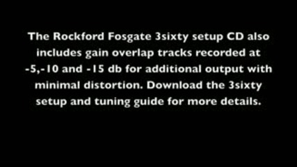 Rockford Fosgate Rtti - Setting amplifier gain