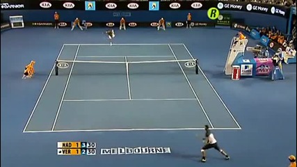Nadal - Verdasco, Australian Open 2009 Semi-final Highlights part 1/2