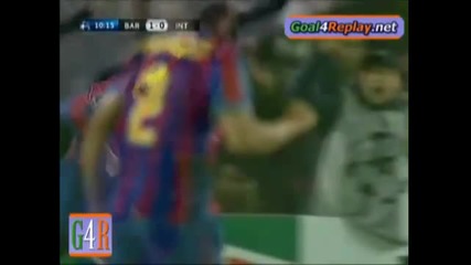 24.11.09 Барселона 1:0 Интер Пике Гол