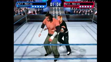 Jeff Hardy Vs Matt Hardy smackdown for ps1 my gameplay