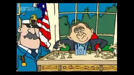 George Bush И Saddam Hussein Анимация