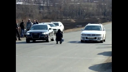 Audi A6 quatro 3 2 vs Mitsubishi Legnum Vr 4 Types заезд1 ч1