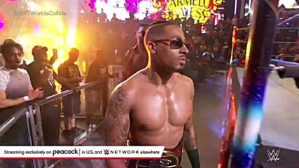 Carmelo Hayes hangs a new shirt in the rafters: NXT Worlds Collide 2022 (WWE Network Exclusive)