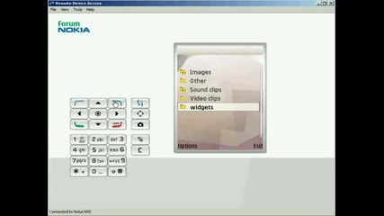 Nokia N95 running Widgets (using Rda)