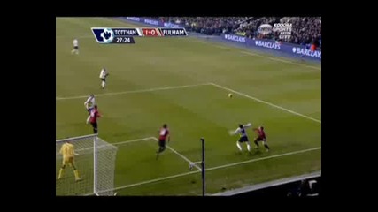 Tottenham 1 - 0 Fulham (crouch goal) 