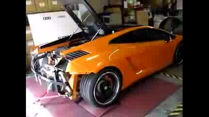 Lamborghini Gallardo With Custom Exhaust