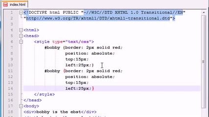 Xhtml and Css Tutorial - 31 - Id's