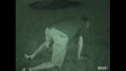 Redneck Shocked With Cattle Prod