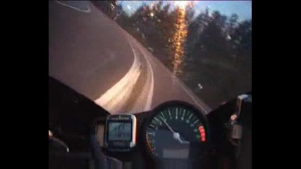Yamaha R1 Police Station Burnout