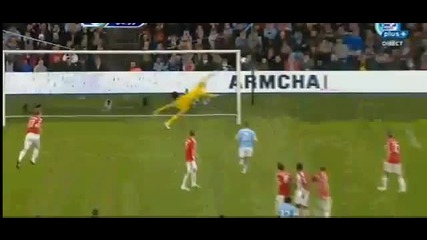 Manchester City Vs Stoke City 3-0 Tevez Goal Free Kick 17.05.2011