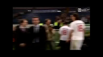 Zlatan Ibrahimovic ритна Antonio Cassano в лицето :d