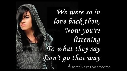 Demi Lovato - Remember December (lyrics On Screen)