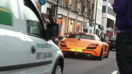 Orange Mercedes Fab Design Sls Amg In London!