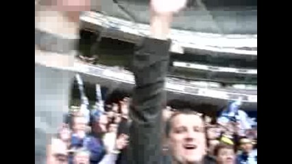 Spurs fans at Wembley 2009