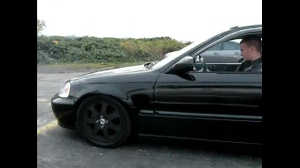Stock B16 Turbo Civic E85 Vs Sti