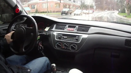 Evo 9 Launch Rain.