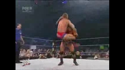 Wwe - Batista Bobby Lashley & John Cena vs Booker T, Finlay and William Regal