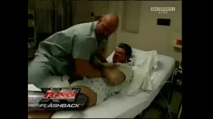 WWE Stone Cold напада Vince McMahon в болницата HIGH-QUALITY
