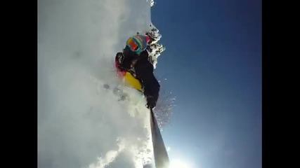 Gopro Hd Hero camera Snowboarding with the Pole Cam Mount