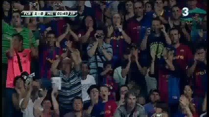 Barcelona Vs Ac Milan - Първият гол На Давид Вия За Барселона 