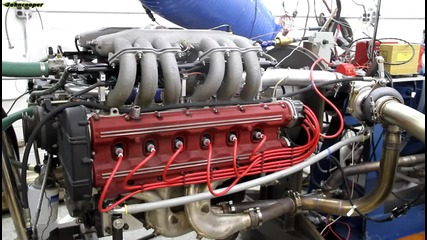Twin Turbo Koenig Ferrari Testarossa - Engine