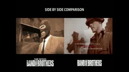 Team Fortress: Band of Brothers (comparison Video)
