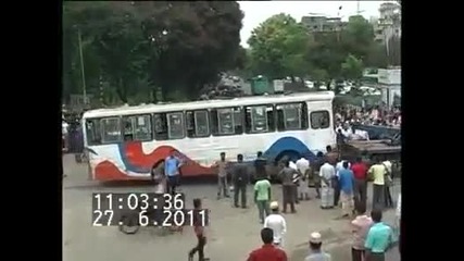 катастрофа на два автобуса зловещо