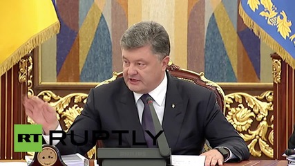 Ukraine: Poroshenko lauds EU's extension of Russia sanctions