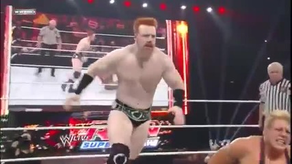 Scoop Slam followed by Running Knee Strike - Sheamus