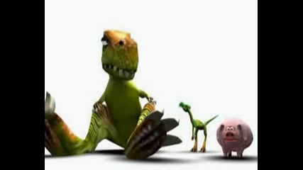 Dino Island - Dinosaurs and pig fart / Динозаври и прасе пърдят !