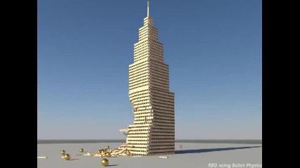 Over 5000 Keva planks building - Bullet Physics