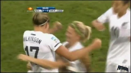 Женски футбол- Нова Зеландия- Мексико 2:2,световно първенство,2011