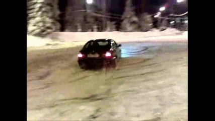 Bmw e46 Drifting on snow