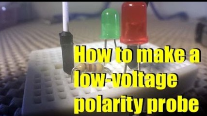 How to make a low voltage polarity probe