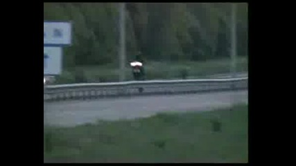 Motorcycle Stunts On The Road With...