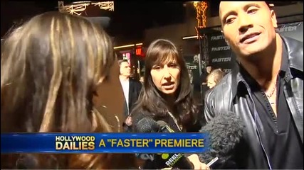 Dwayne Johnson at the Faster Premiere