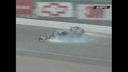 Firestone 400 Indy Formula 1 Crash