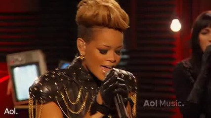 Rihanna Disturbia Aol Session 2010 Live