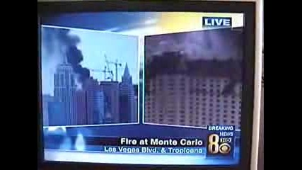 Огромен Пожар В Хотел Монте Карло - Лас Вегас - гореща новина 