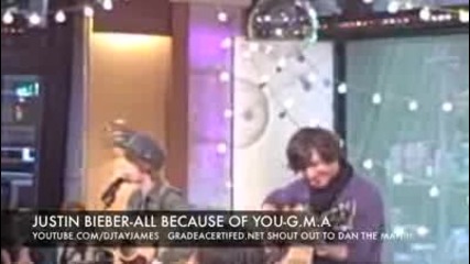 Justin Bieber-all Because You-good Morning America!