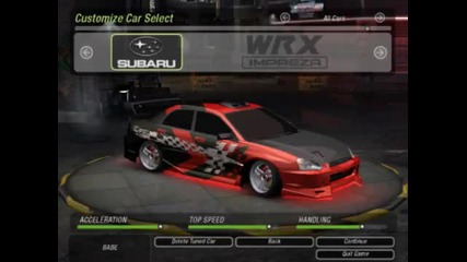 Тунинг ~ Subaru Impreza ~ на Need For Speed Underground 2