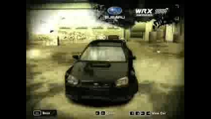 Nfs Most Wanted: Cars In My Career