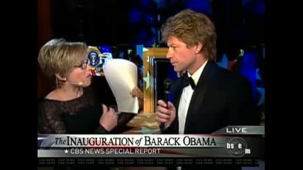 Jon Bon Jovi On Historic Day With Katie Couric Washington January 2009 