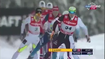 Mens 35km Pursuit at Tour de Ski 2013-2014 Cortina-toblach