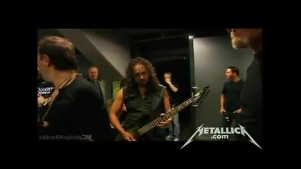 Metallica - Preshow Huddle [oslo April 13, 2010]