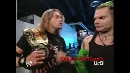 Randy Orton & Edge Jeff Hardy & Matt Hardy Backstage